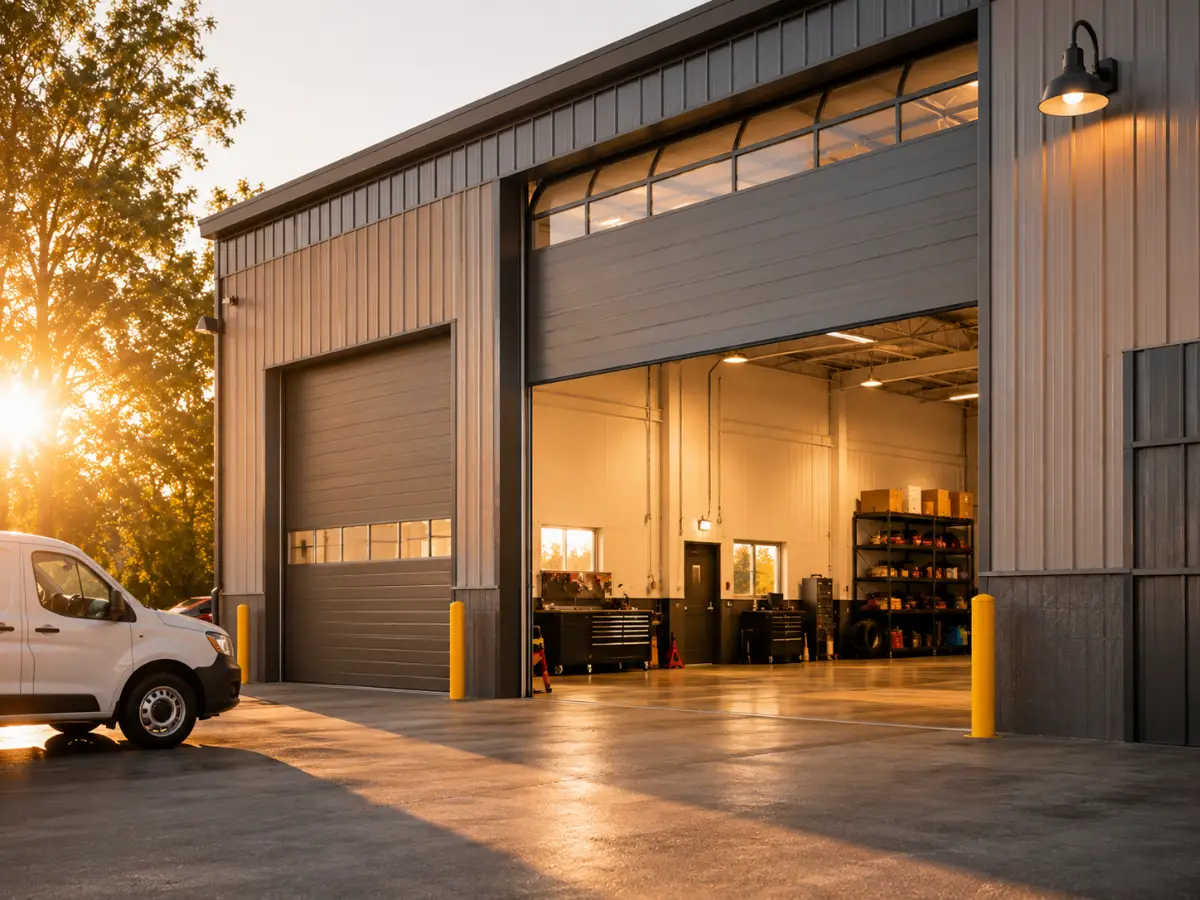 Commercial garage door